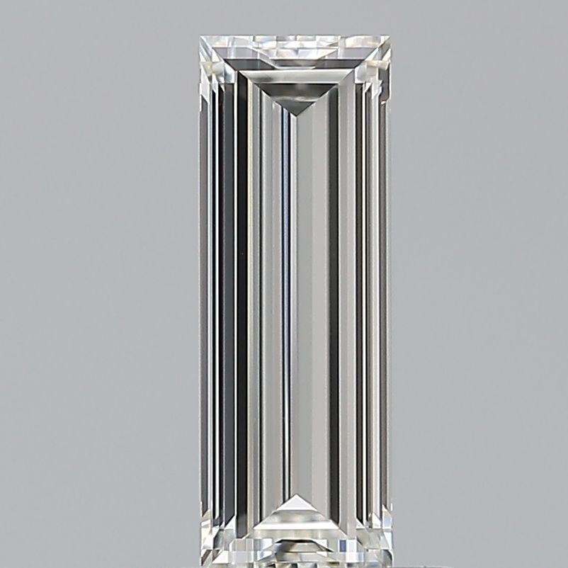 GIA Baguette 0.71ct G VVS2 - Loose Natural Diamond: GIA Baguette 0.71ct G VVS2 - Loose Natural Diamond GIA-certified, this loose natural diamond boasts exceptional clarity with a VVS2 grade and vibrant color, rated G. Measuring 9.26L x 3.29W x 2.08H, i