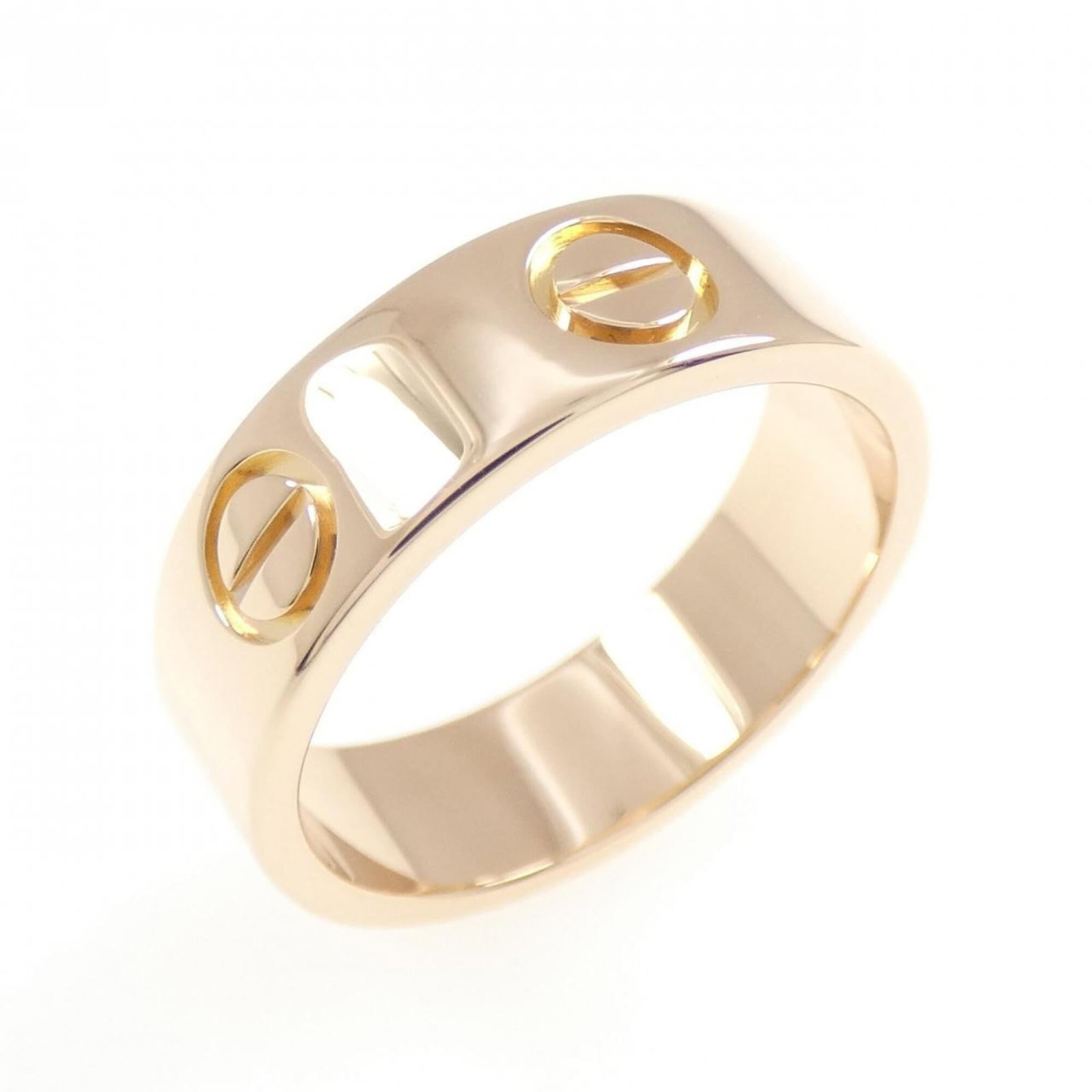 Pink Gold Cartier Ring Band: Pink Gold Cartier Ring Band Pink Gold Cartier Ring Band - A luxurious and elegant accessory, this 18K pink gold band measures 50 US Size 5.5, offering a sleek and sophisticated look for women. The rin