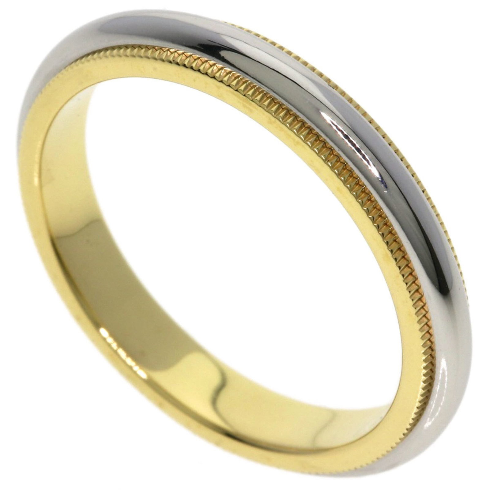 Tiffany Band Ring Platinum 950 Yellow Gold (18K): Tiffany Band Ring Platinum 950 Yellow Gold (18K) Tiffany Band Ring Platinum 950 Yellow Gold (18K) features a striking platinum and yellow gold combination, showcasing the brand's signature style. This