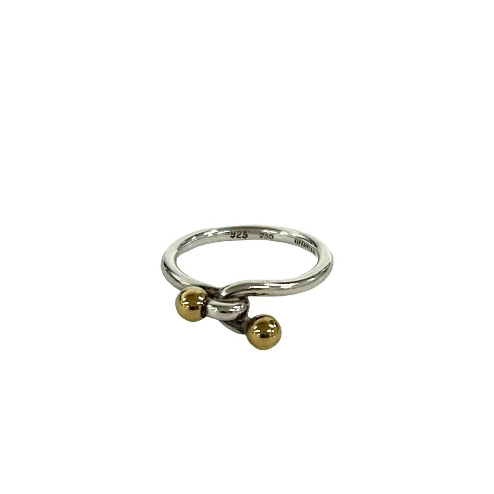 Silver 925 Yellow Gold Tiffany Band Ring: Silver 925 Yellow Gold Tiffany Band Ring Silver 925 Yellow Gold Tiffany Band Ring. This elegant band ring features a striking combination of silver 925 and yellow gold (18K) for a luxurious look.