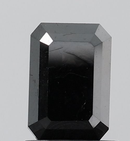 Emerald 1.56ct Black VVS2 - Loose Natural Diamond: Emerald 1.56ct Black VVS2 - Loose Natural Diamond 1.56ct Black VVS2 - A rare and striking natural diamond, certified as Loose with EX symmetry and exceptional polish. Its high clarity grade and dark