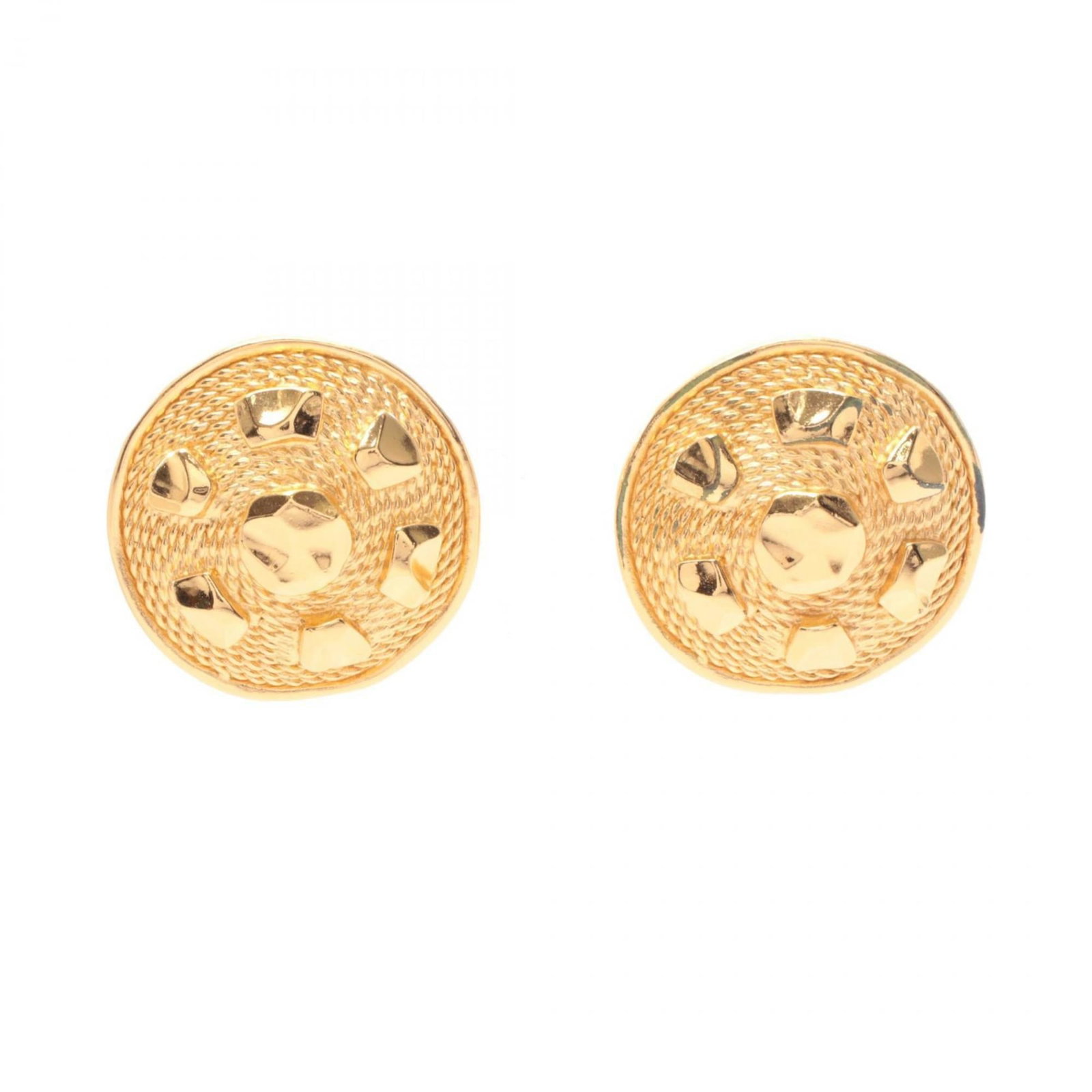 Clip earrings in gold plating from Christian Dior: Clip earrings in gold plating from Christian Dior Clip earrings in gold plating from Christian Dior, bearing the brand's signature style with its sleek and modern design. Made from high-quality gold p