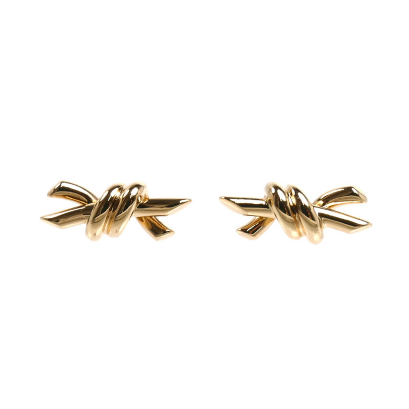 Pink Gold 18K Stud Earrings Tiffany: Pink Gold 18K Stud Earrings Tiffany Pink gold (18K) stud earrings from Tiffany, bearing the brand's signature style. Made in the USA, these delicate earrings feature a distinctive pink gold finish and