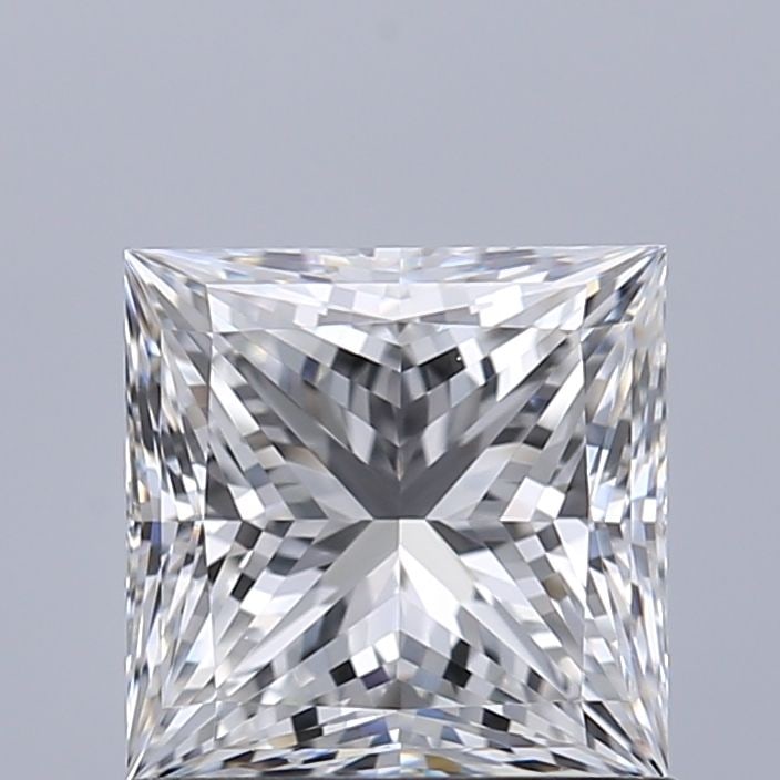 GIA Princess 1.06ct E VVS2 - Loose Natural Diamond: GIA Princess 1.06ct E VVS2 - Loose Natural Diamond GIA certified, this 1.06ct E VVS2 Princess diamond boasts exceptional clarity and cut quality. Measuring 5.55L x 5.55W x 4.04H, its EX polish and VG