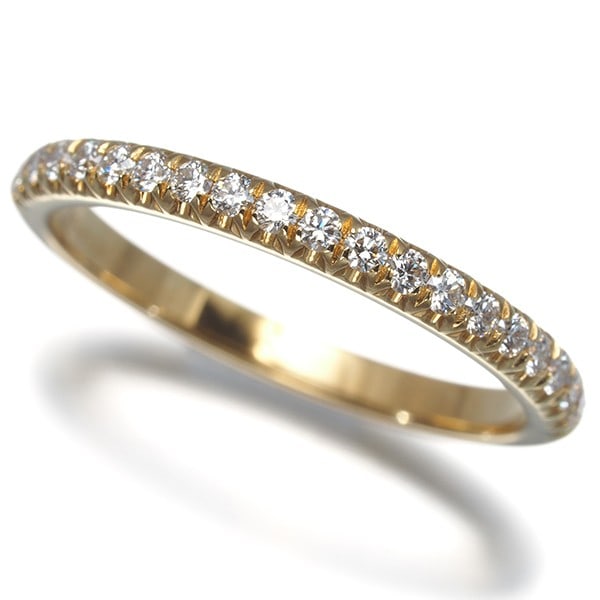 Tiffany&Co. Ring Diamond Soleste Half Eternity Us5.25-5.5 18K Yg (1 of 5)