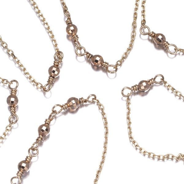 Agete Chain Necklace Ball Bead 70Cn Station Long 10K Yellow Rose Gold: Agete Chain Necklace Ball Bead 70Cn Station Long 10K Yellow Rose Gold Station Collection Agete Chain Necklace features a multi-tone gold metal construction, showcasing 10k yellow and rose gold tones.