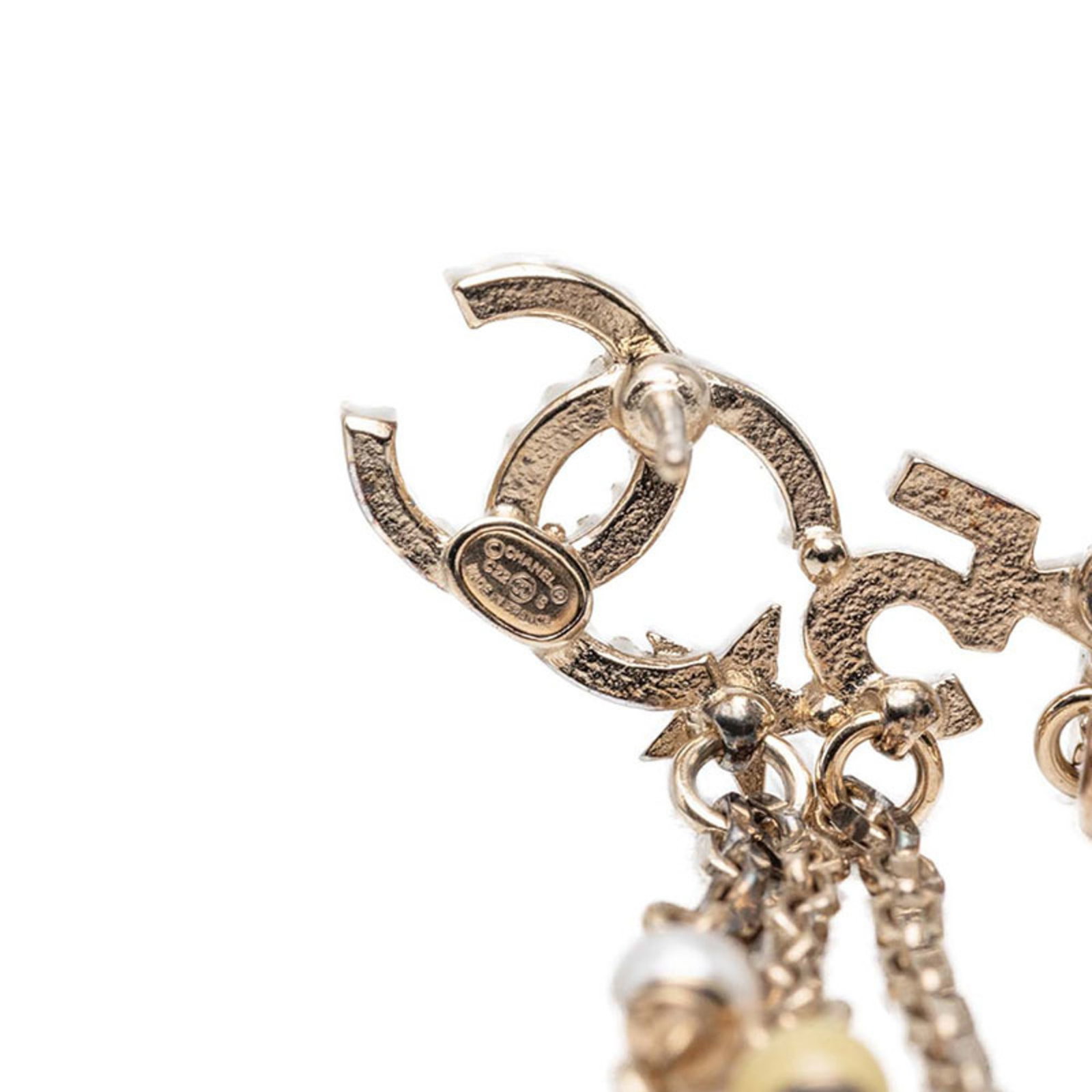 Chanel Stud Earrings Rhinestone - 4
