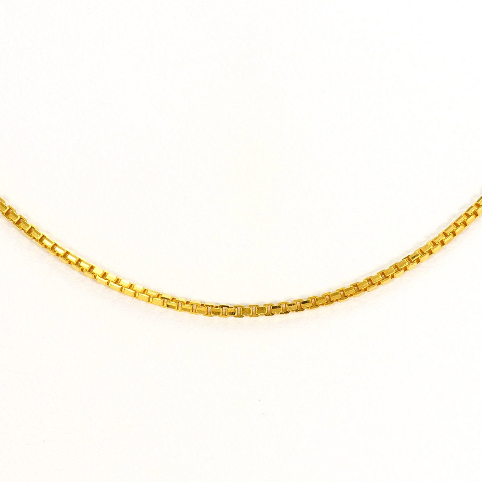 K24 24K Yg Yellow Gold Necklace Total Weight 5.1G 45Cm Like New Condition (1 of 4)