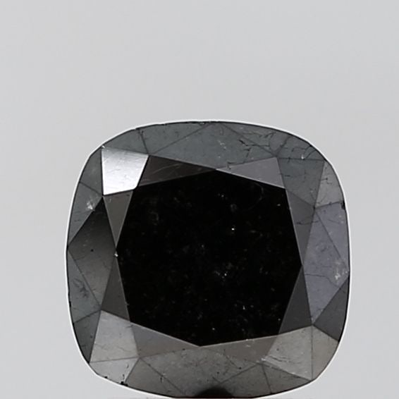 Cushion Brilliant 1.8ct Black VVS2 - Loose Natural Diamond: Cushion Brilliant 1.8ct Black VVS2 - Loose Natural Diamond 1.8ct Black VVS2 - Loose Natural Diamond, showcasing exceptional clarity and polish, with an EX symmetry and EX polish. This cushion brillian