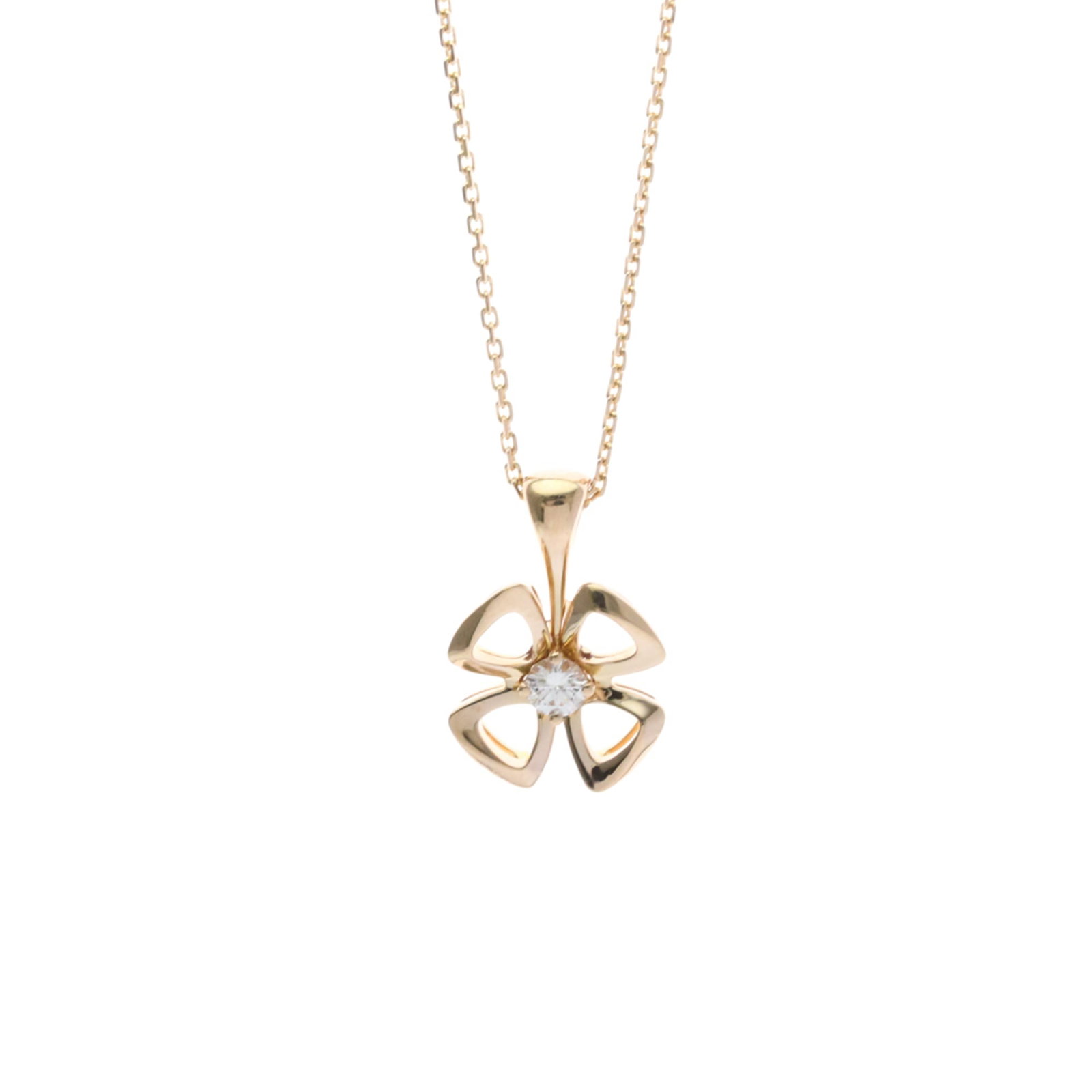 Bvlgari Fiorever Diamond Necklace Pink Gold (18K) Diamond Menwomen Fashion Pendant Necklace (Pink: Bvlgari Fiorever Diamond Necklace Pink Gold (18K) Diamond Menwomen Fashion Pendant Necklace (Pink Pink gold (18K) diamond pendant necklace from Bvlgari's Fiorever collection, featuring a 4.3g diamond