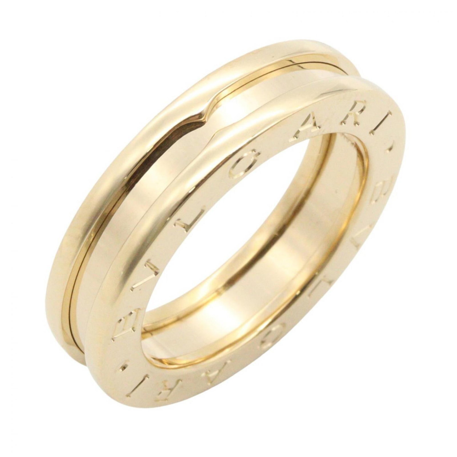Bvlgari Band Ring Yellow Gold (18K): Bvlgari Band Ring Yellow Gold (18K) Yellow gold (18K) Bvlgari Band Ring, available in US size 4.5, features the iconic brand's signature style with a classic band ring design. This piece boasts high-q