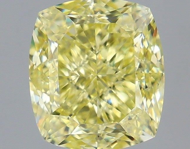 GIA Cushion Modified 1.01ct Fancy Yellow VVS1 - Loose Natural Diamond: GIA Cushion Modified 1.01ct Fancy Yellow VVS1 - Loose Natural Diamond GIA certified, this 1.01ct Fancy Yellow VVS1 diamond boasts exceptional clarity and color, with an EX polish that showcases its na