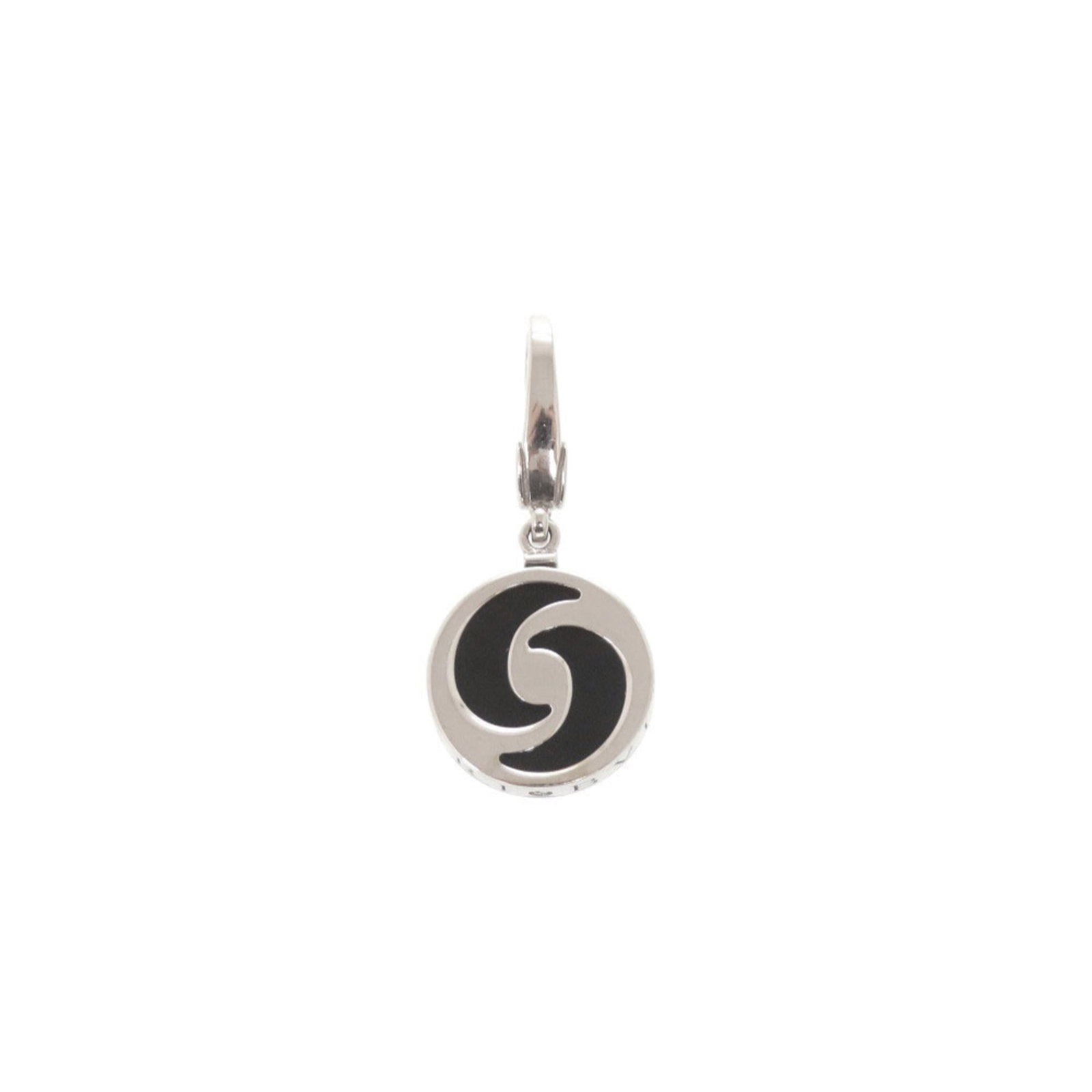 Bulgari Allegra Optical White Gold 750Wg 18Kwg Pendant Onyx Condition Top Charm Jewelry: Bulgari Allegra Optical White Gold 750Wg 18Kwg Pendant Onyx Condition Top Charm Jewelry White gold (18K) pendant from Bulgari features an onyx stone, measuring 28mm x 12mm. The 1.1'' x 0.47'' pendant 