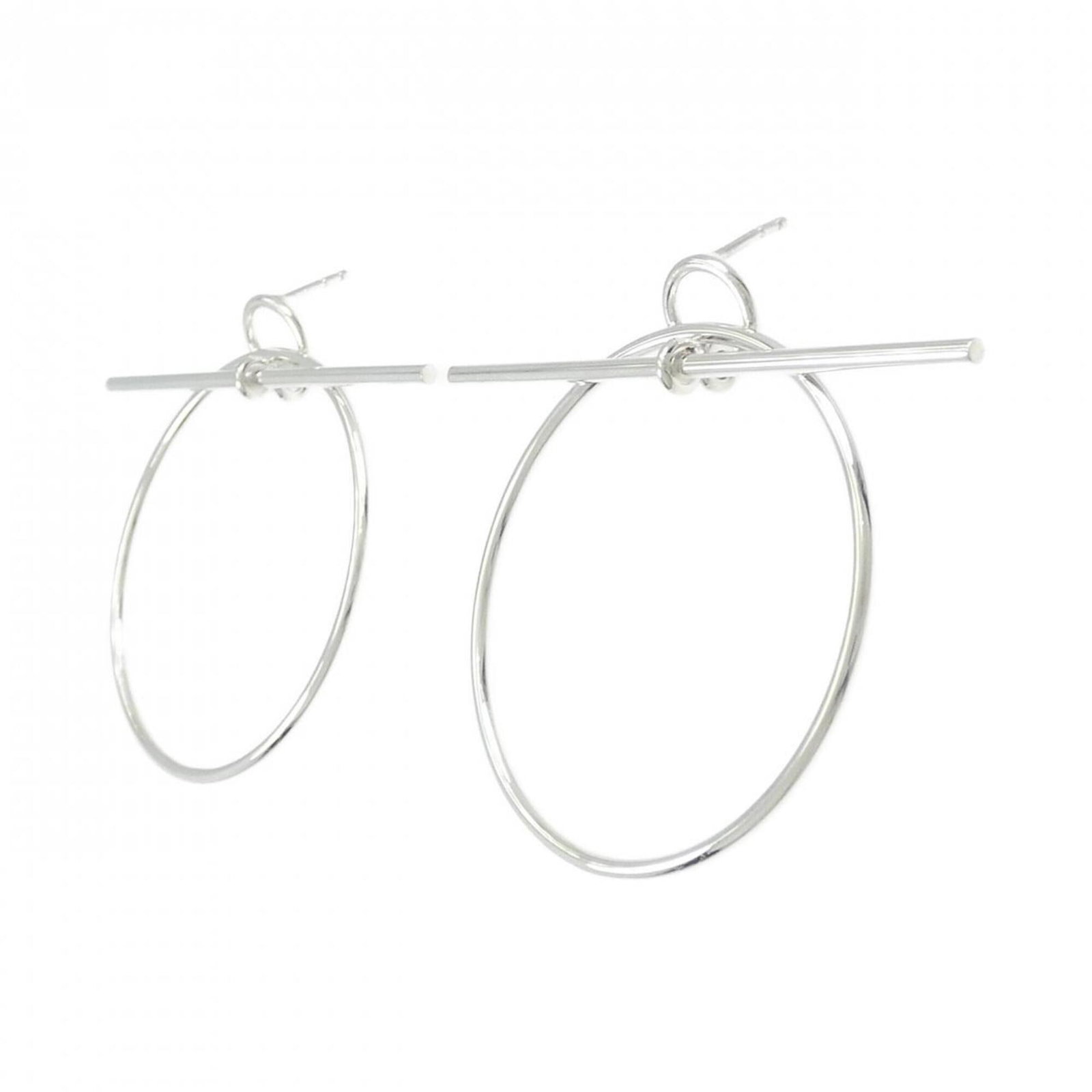 Hermes Stud Silver 925 Earrings - 2