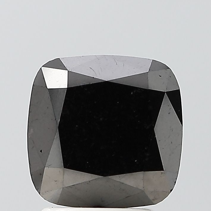Cushion Brilliant 2.82ct Black VVS2 - Loose Natural Diamond: Cushion Brilliant 2.82ct Black VVS2 - Loose Natural Diamond Loose natural diamond with exceptional clarity and polish, boasting a striking black color. Certified as VVS2, its high level of clarity mak