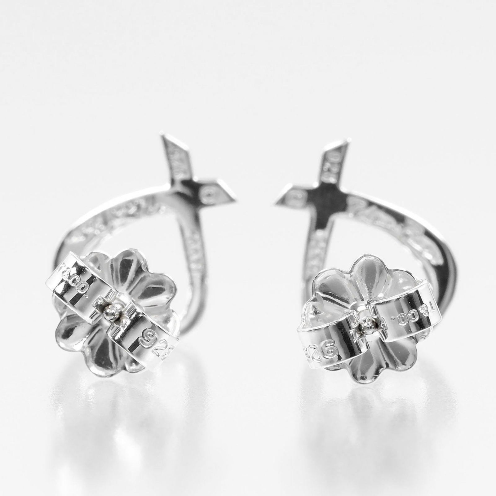 Silver Stud Earrings Tiffany - 4