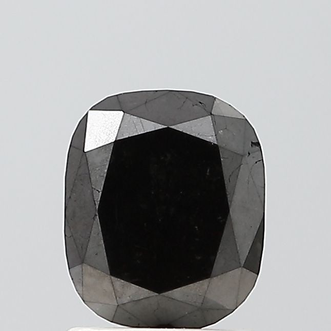 Cushion Brilliant 1.51ct Black VVS2 - Loose Natural Diamond: Cushion Brilliant 1.51ct Black VVS2 - Loose Natural Diamond 1.51ct Cushion Brilliant Black VVS2 Diamond - A rare and exceptional natural diamond, certified with EX polish and symmetry, boasting a high