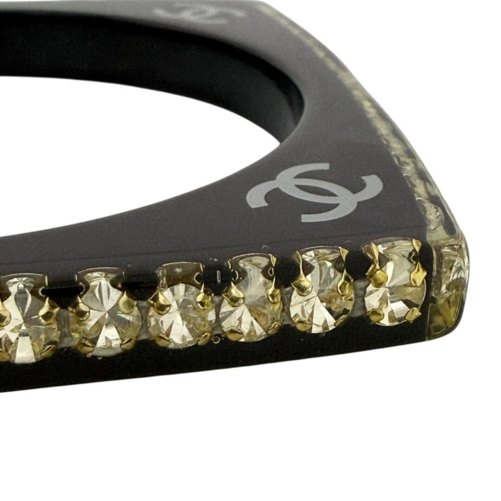 Rhinestone Bangle Plastic Chanel - 5