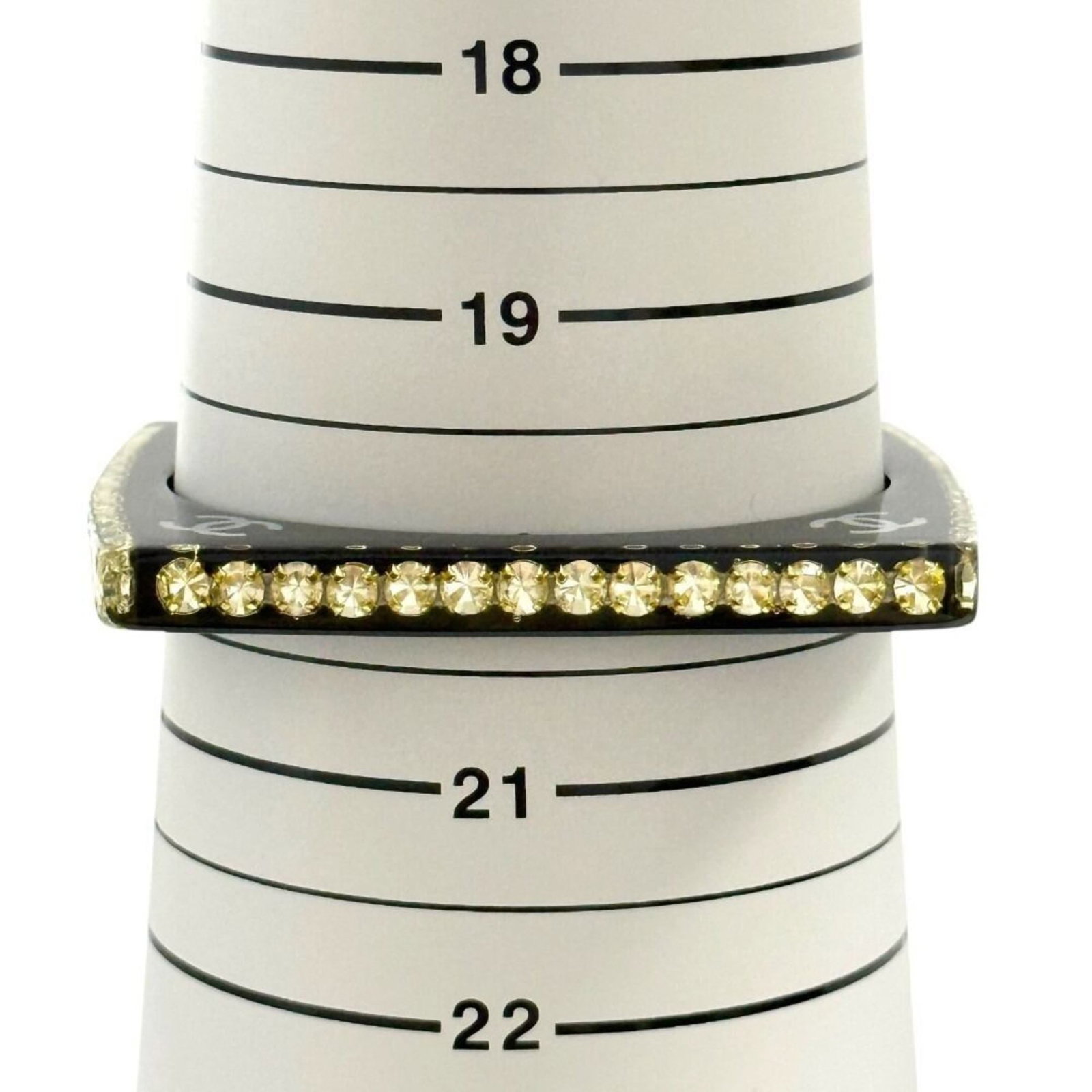 Rhinestone Bangle Plastic Chanel - 9