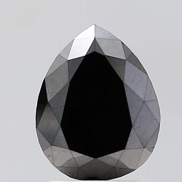 Pear 3.36ct Black VVS2 - Loose Natural Diamond: Pear 3.36ct Black VVS2 - Loose Natural Diamond 3.36ct Black VVS2 diamond, showcasing exceptional clarity and luster in its natural black color, with precise measurements and excellent symmetry. This