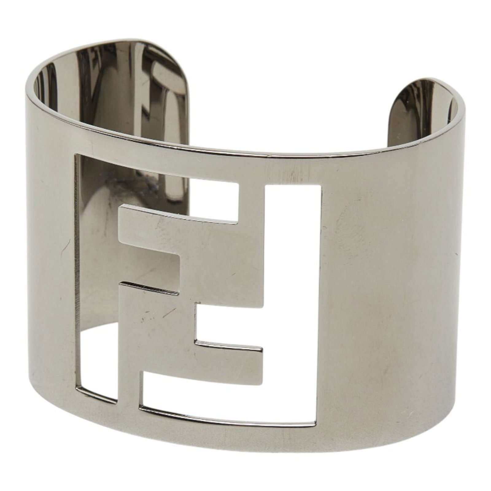 Fendi Bangle Metal: Fendi Bangle Metal The Fendi Bangle Metal features a sleek silver design, measuring 16.5cm in length. This metal bangle bears the signature of its creator, adding a touch of elegance to any outfit. It
