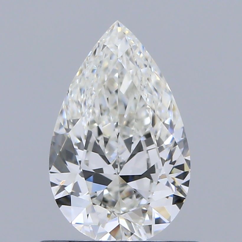 IGI Pear 0.71ct G VVS2 - Loose Natural Diamond: IGI Pear 0.71ct G VVS2 - Loose Natural Diamond The IGI Pear-cut diamond boasts exceptional clarity with its VVS2 grade, while its G color ensures a bright and vibrant appearance. Measuring 7.75L x 4.8