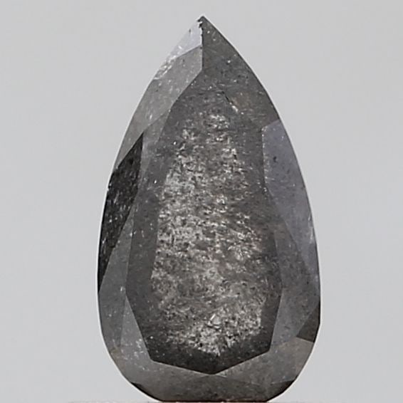 Pear 0.86ct Salt And Pepper VVS2 - Loose Natural Diamond: Pear 0.86ct Salt And Pepper VVS2 - Loose Natural Diamond The 0.86ct Salt And Pepper VVS2 diamond boasts exceptional clarity and polish, with a mesmerizing salt and pepper pattern that adds depth to