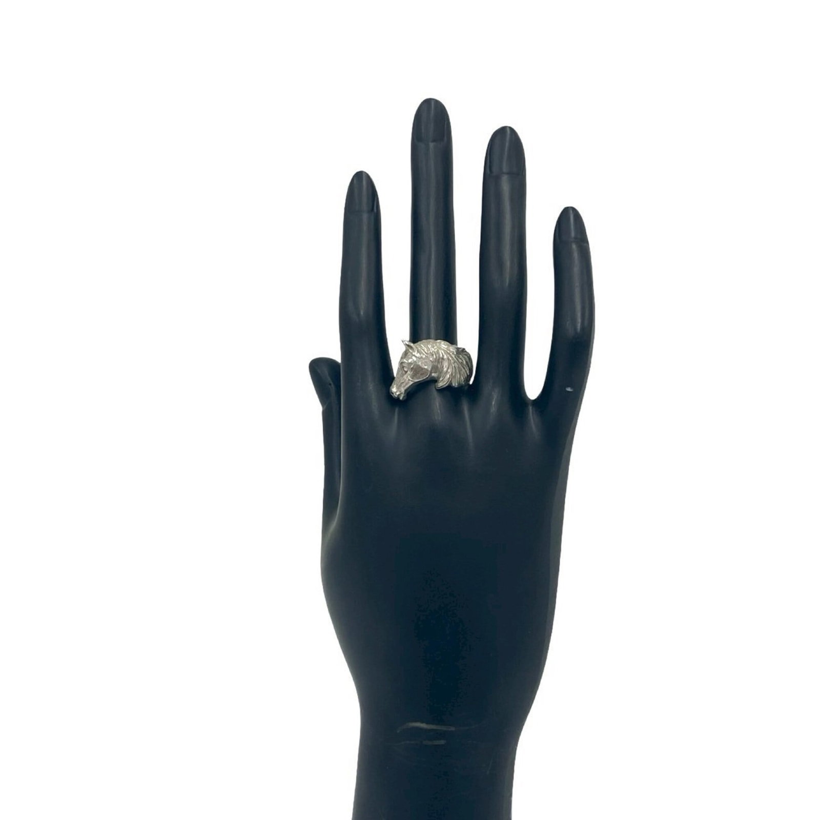 Silver ring band Hermes - 2
