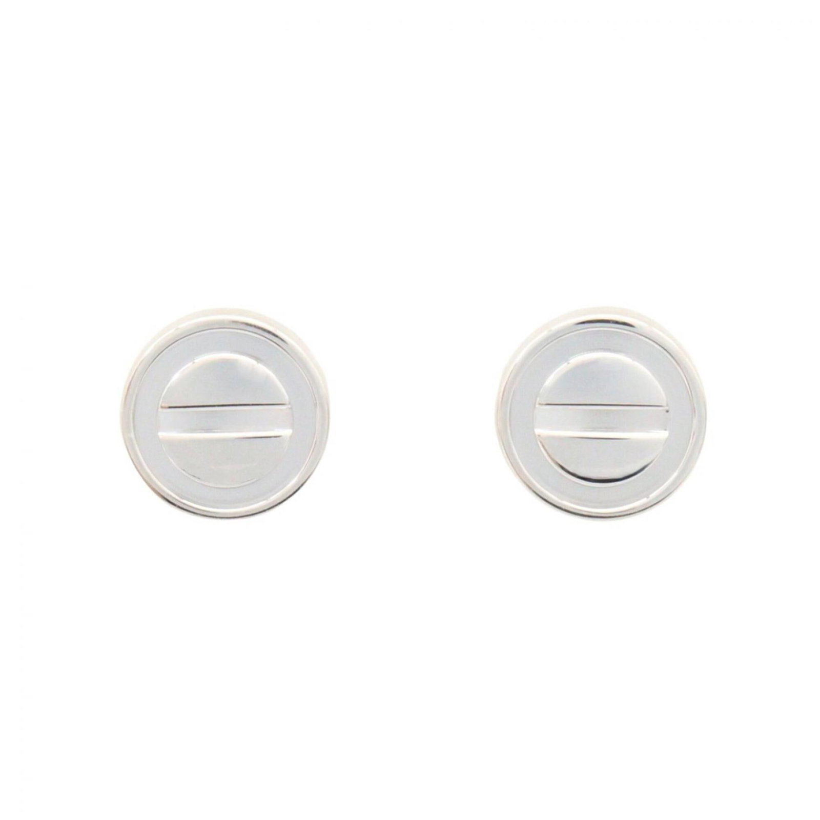 White Gold Cartier Stud Earrings 18k: White Gold Cartier Stud Earrings 18k Stud earrings in white gold (18K) with a classic design, measuring 7.00mm x 7.00mm / 0.28'' x 0.28''. Made from high-quality white gold, these Cartier earrings sho