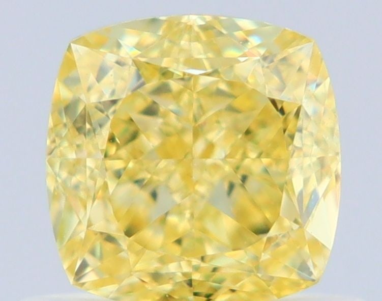 GIA Cushion Brilliant 0.79ct Fancy Intense Yellow VVS2 - Loose Natural Diamond: GIA Cushion Brilliant 0.79ct Fancy Intense Yellow VVS2 - Loose Natural Diamond GIA-certified, this 0.79ct Fancy Intense Yellow VVS2 diamond boasts exceptional clarity and color, making it a standout a