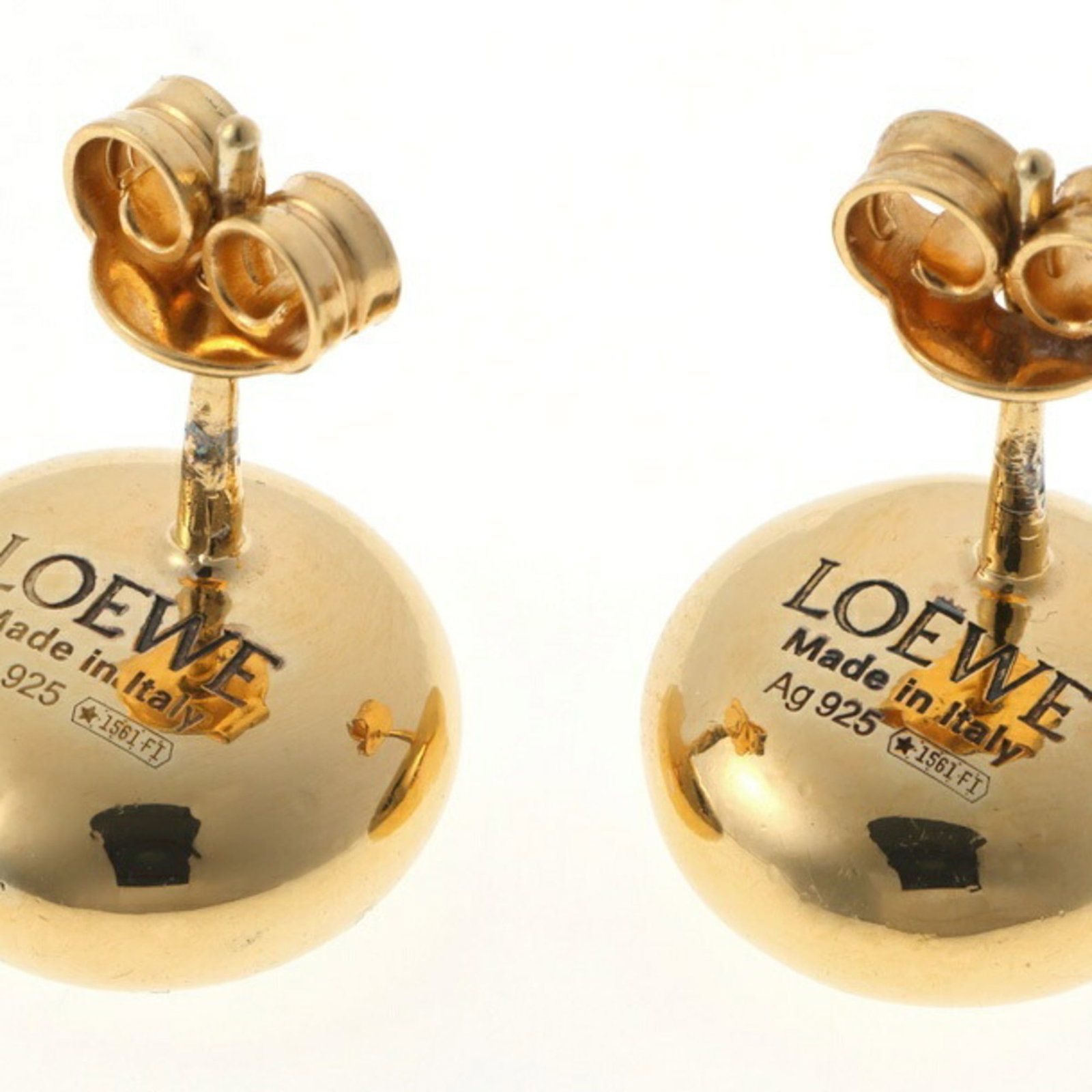 Silver stud earrings by Loewe - 3