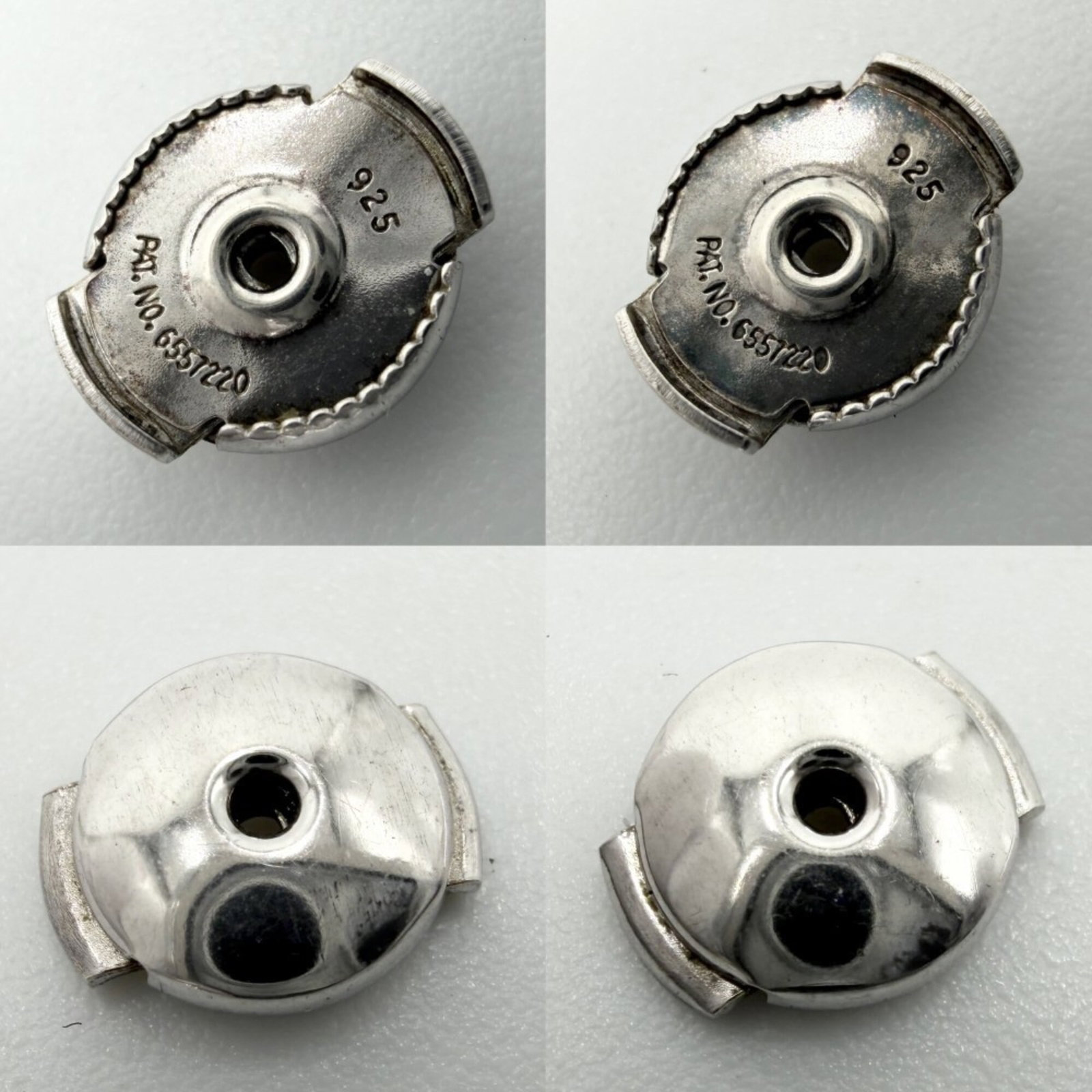 Hermes Stud Silver 925 Earrings - 4