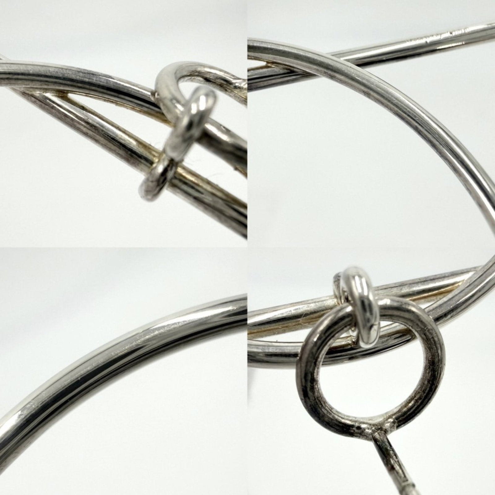 Hermes Stud Silver 925 Earrings - 7