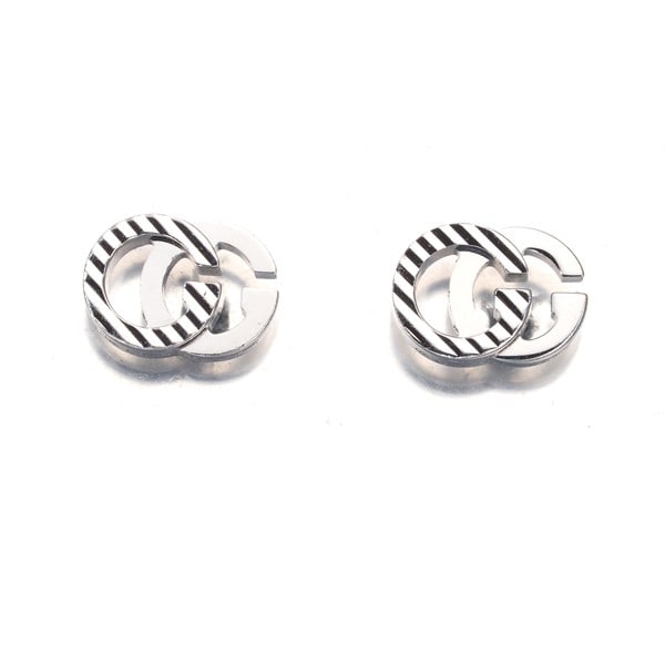 Gucci Earrings Gg Running Striped 18K 750 White Gold: Gucci Earrings Gg Running Striped 18K 750 White Gold 18k white gold earrings with the iconic Gucci GG Running striped design, crafted in premium quality 18K/750 white gold. The stud earrings feature a
