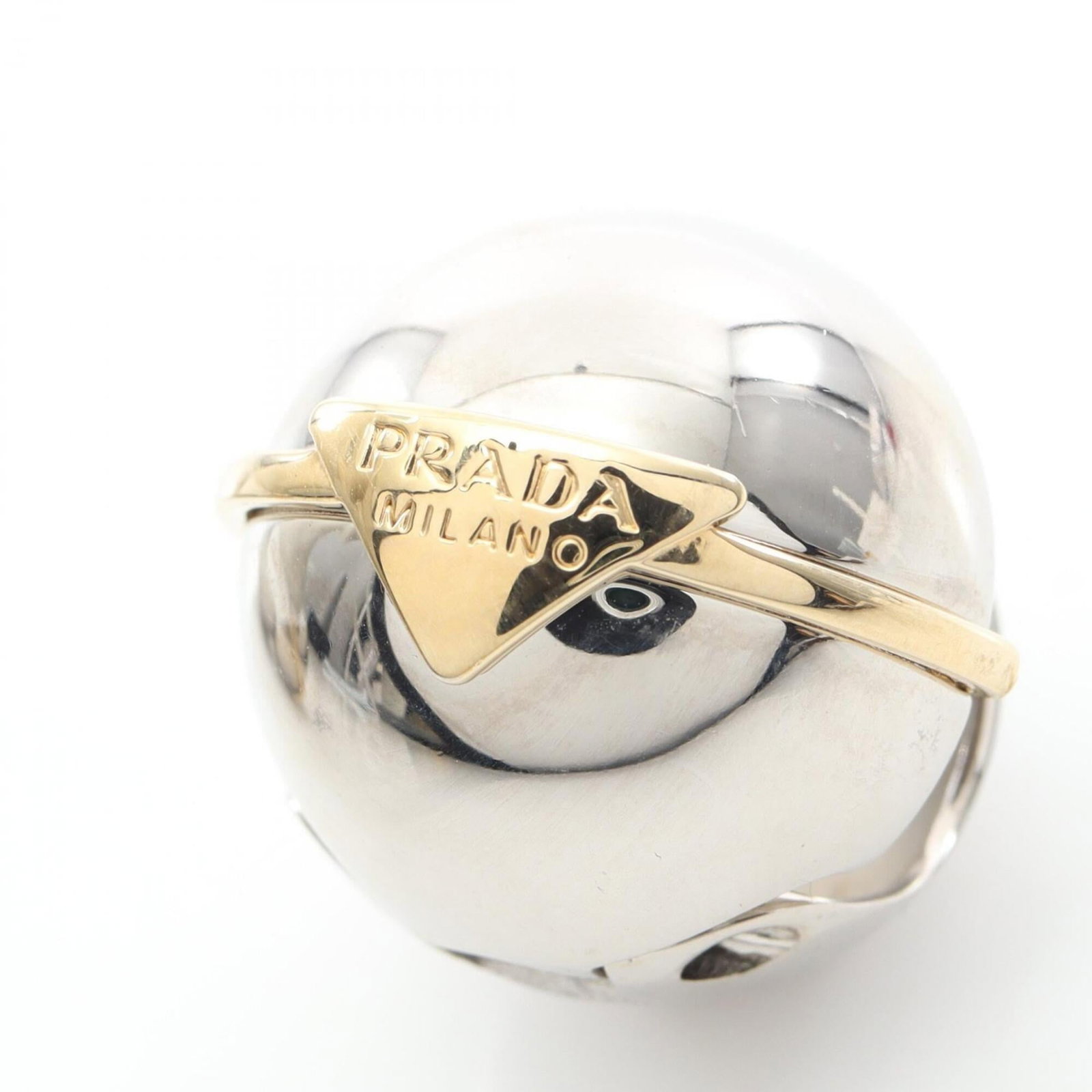 Prada Stud Earrings Gold Plating - 3
