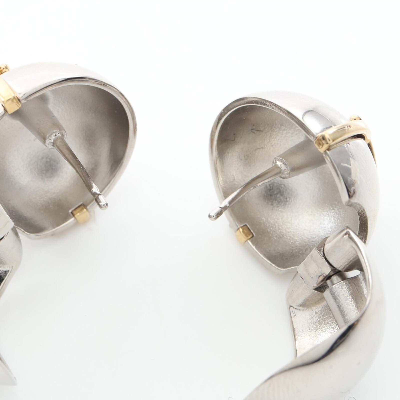 Prada Stud Earrings Gold Plating - 5