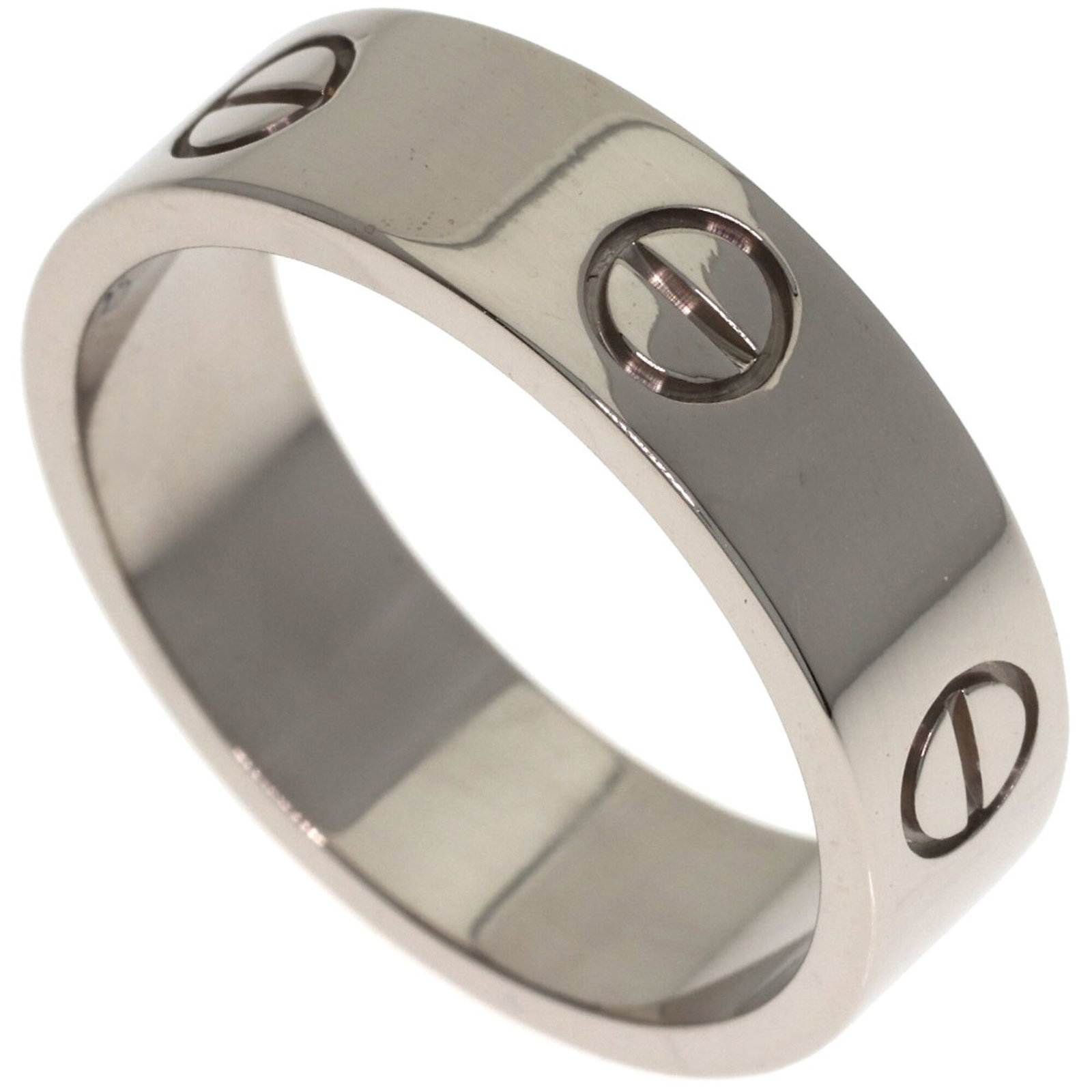Ring Cartier Band: Ring Cartier Band Cartier Band ring features 18K white gold, with a US size 9 fit and a width of 6mm. The ring weighs 8.9g and bears the signature of its creator. This Cartier Love band is made from h