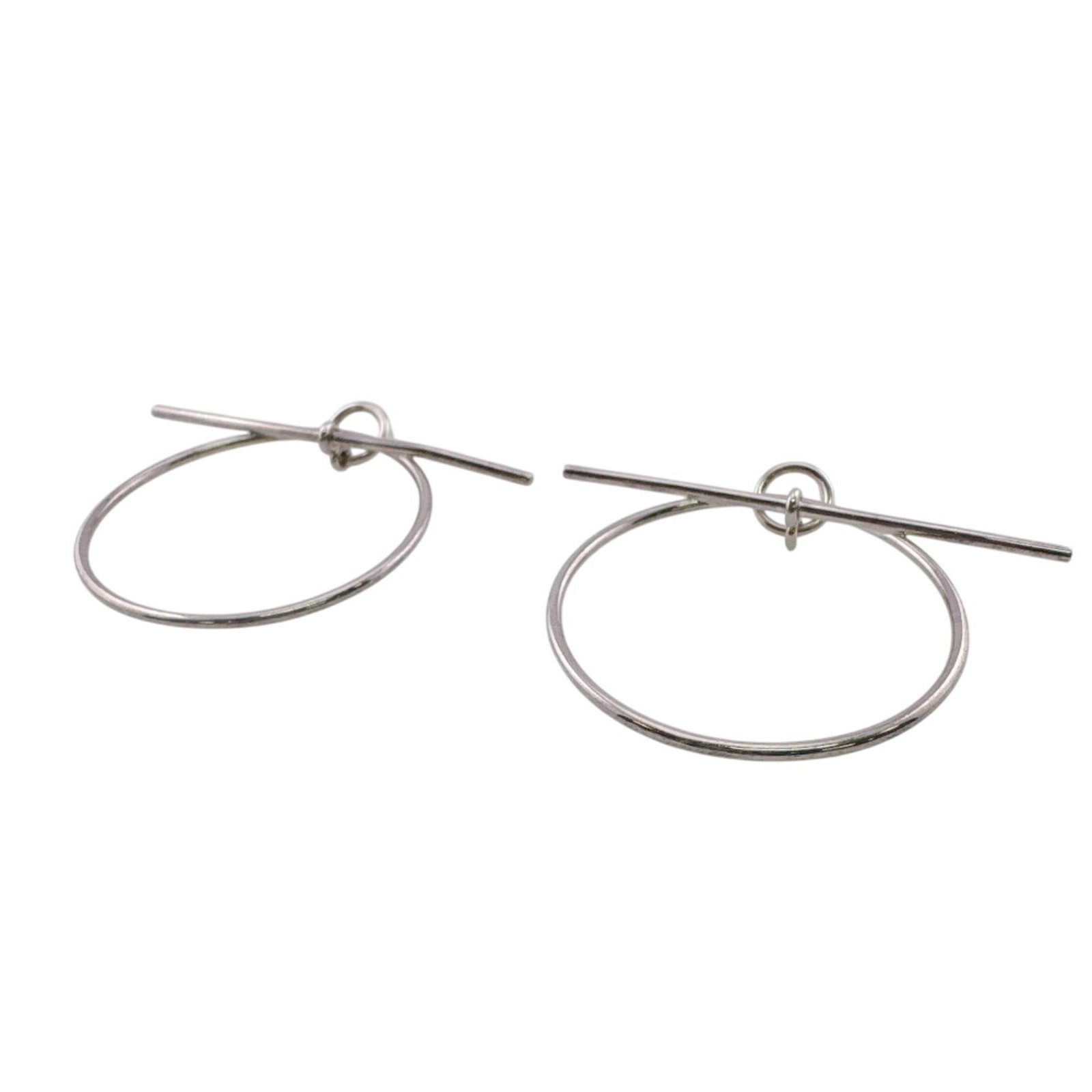 Hermes Stud Silver 925 Earrings - 2