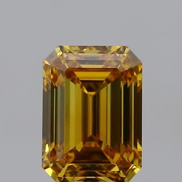 GIA Emerald 0.34ct Fancy Intense Orangey Yellow VVS1 - Loose Natural Diamond: GIA Emerald 0.34ct Fancy Intense Orangey Yellow VVS1 - Loose Natural Diamond GIA Emerald 0.34ct Fancy Intense Orangey Yellow VVS1 - Loose Natural Diamond.This loose natural diamond boasts a vibrant Fa