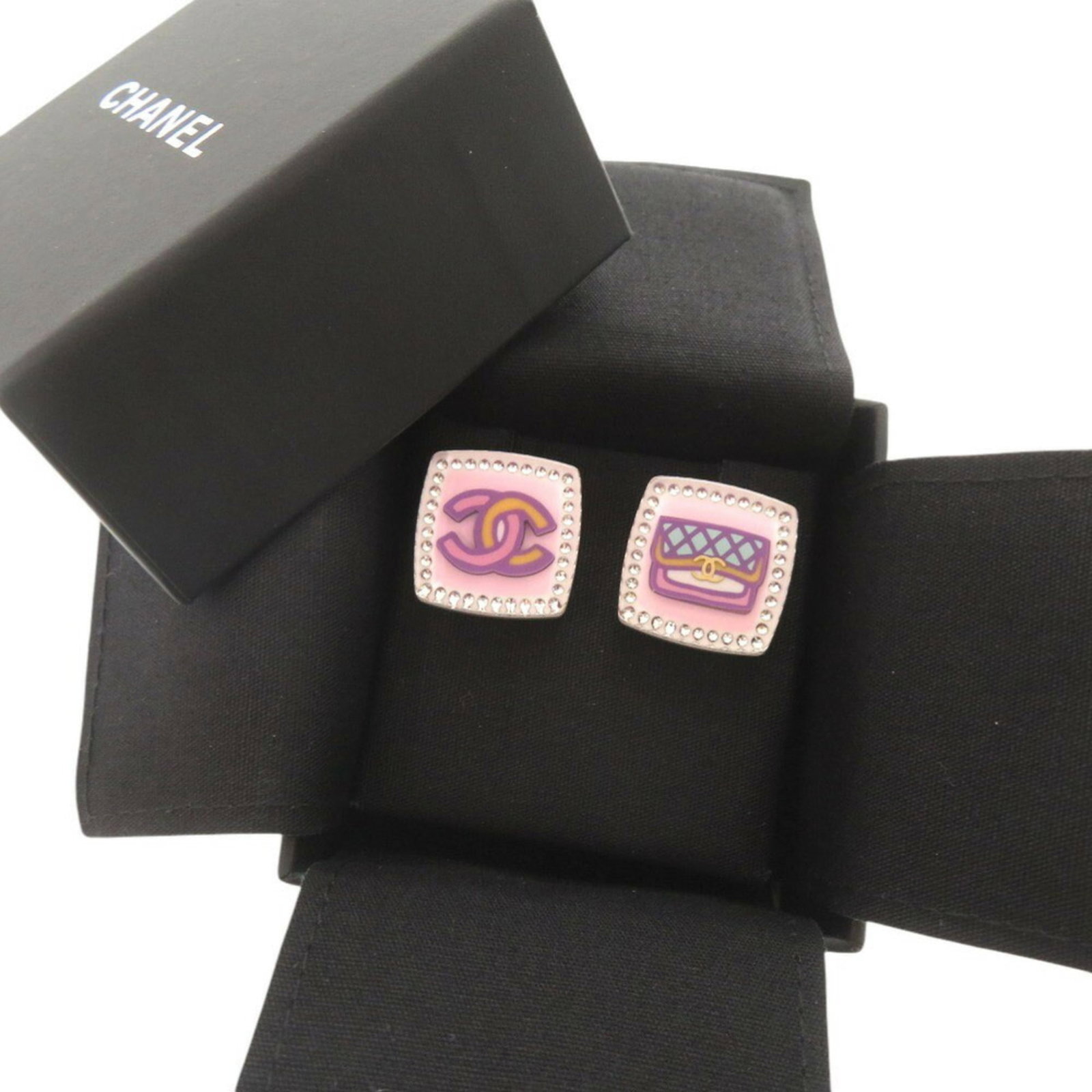 Stud earrings plastic by Chanel - 3