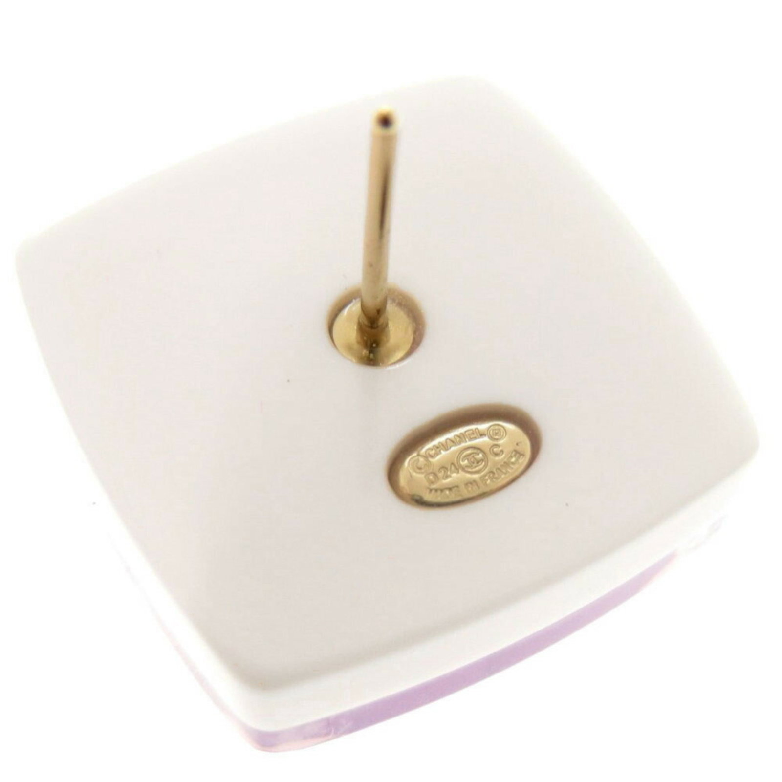 Stud earrings plastic by Chanel - 7