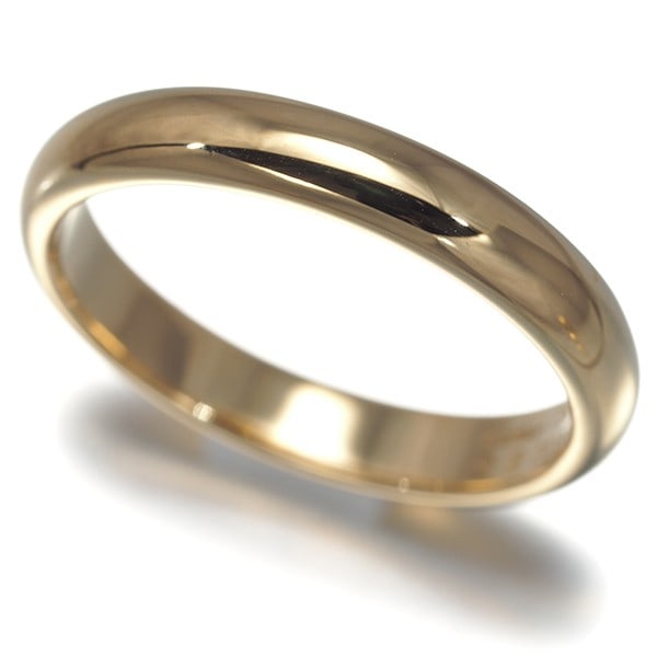 Cartier Ring 1895 Wedding Band 3.4Mm Eu54 18K 750 Yellow Gold: Cartier Ring 1895 Wedding Band 3.4Mm Eu54 18K 750 Yellow Gold 18K yellow gold Cartier ring from the iconic 1895 collection, featuring a sleek 3.4mm band size EU54. This elegant piece showcases the tim