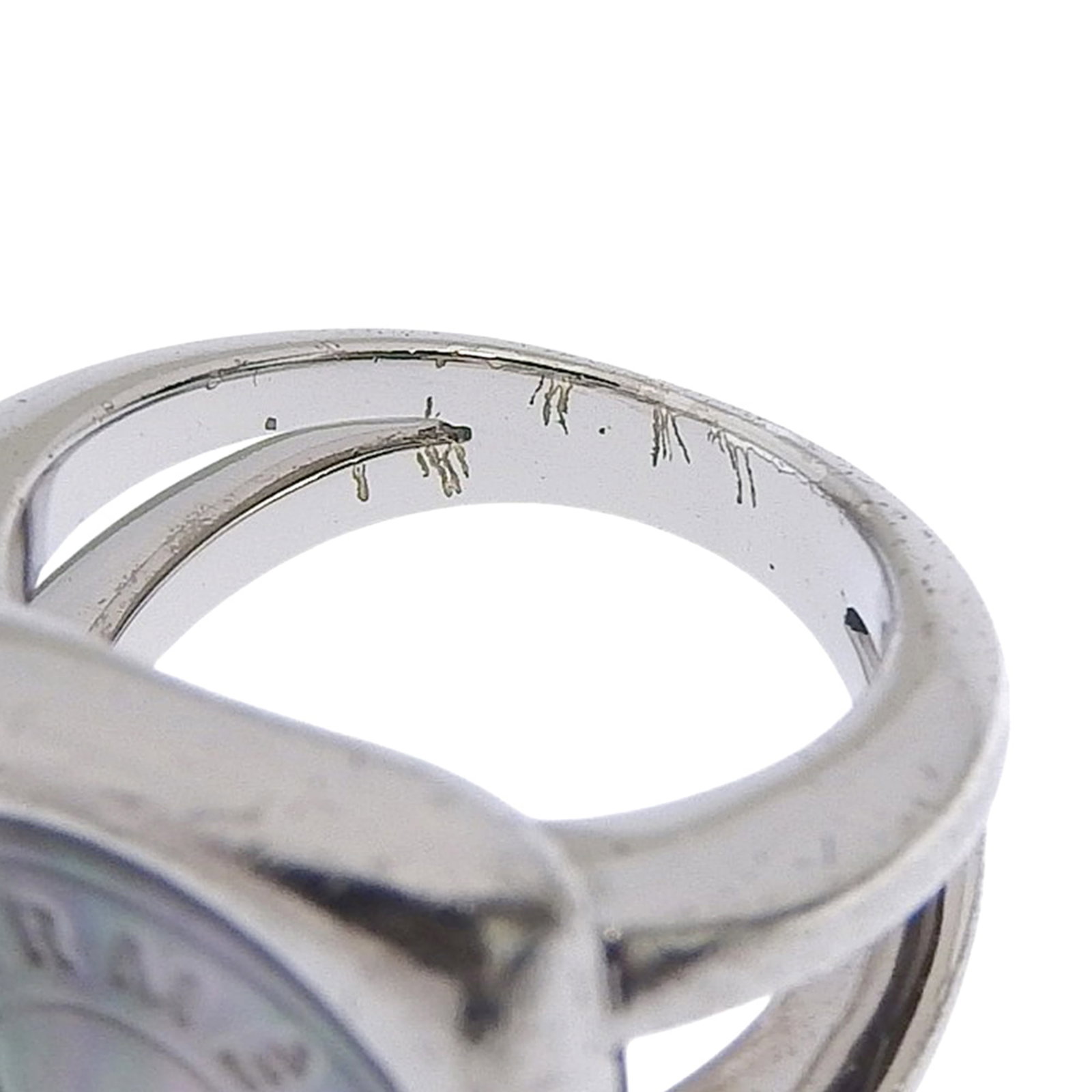 Hermes ring silver shell band 925 - 5