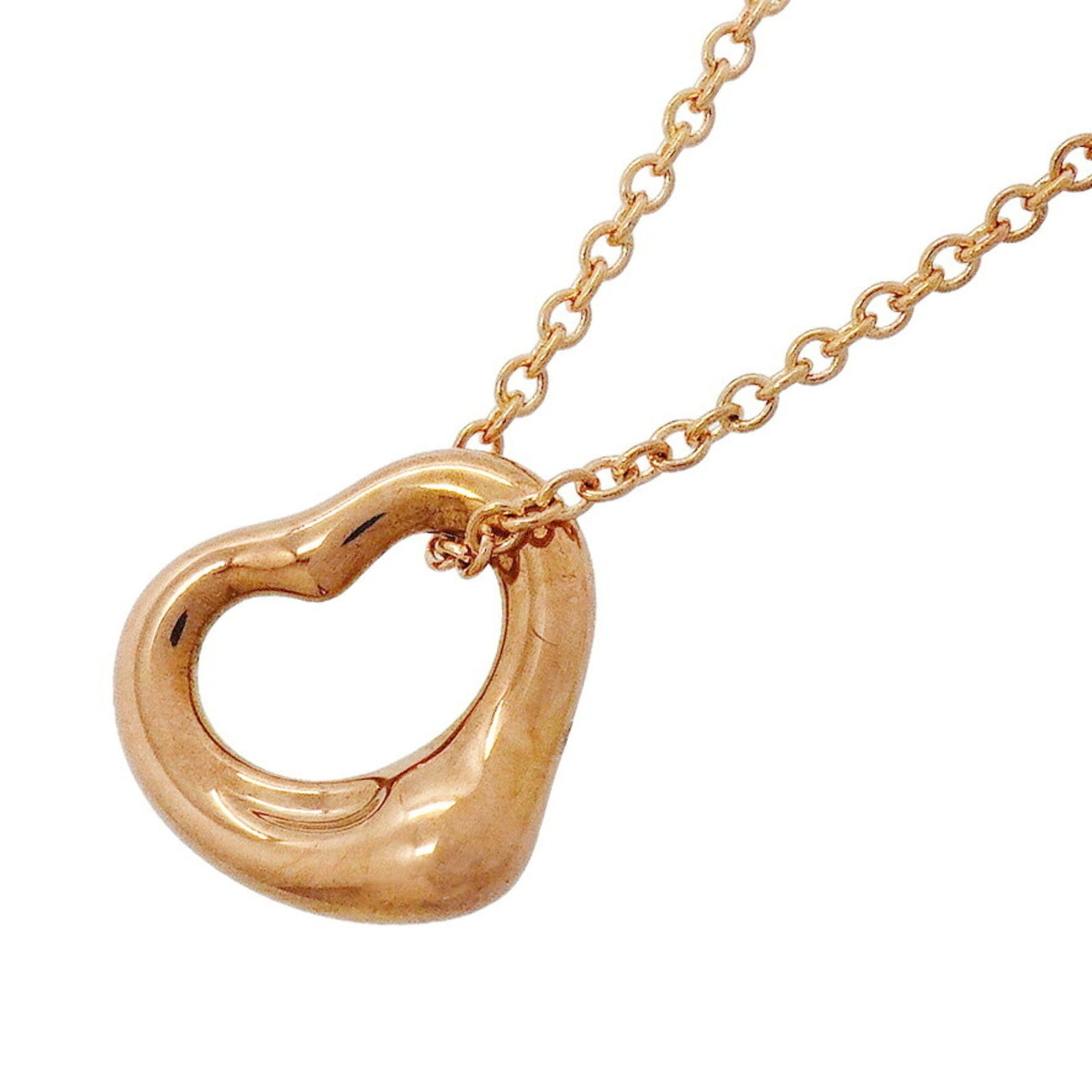Tiffany & Co. Heart Necklace 18K Pink Gold Women'S: Tiffany & Co. Heart Necklace 18K Pink Gold Women'S Tiffany & Co. Heart Necklace in 18K Pink Gold features a delicate 10mm x 10.9mm pendant suspended from an adjustable 41 cm / 16.14'' chain, showcasin