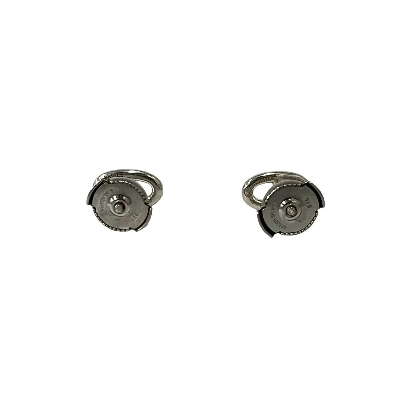 Hermes Stud Silver 925 Earrings - 6