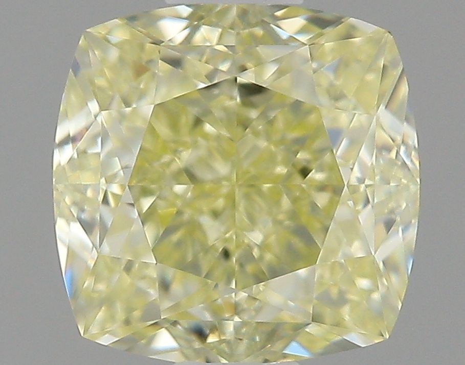 GIA Cushion Modified 1.0ct Fancy Light Yellow VVS1 - Loose Natural Diamond: GIA Cushion Modified 1.0ct Fancy Light Yellow VVS1 - Loose Natural Diamond GIA certified, this 1.0ct Fancy Light Yellow VVS1 diamond boasts exceptional clarity and polish, with a vibrant light yellow 