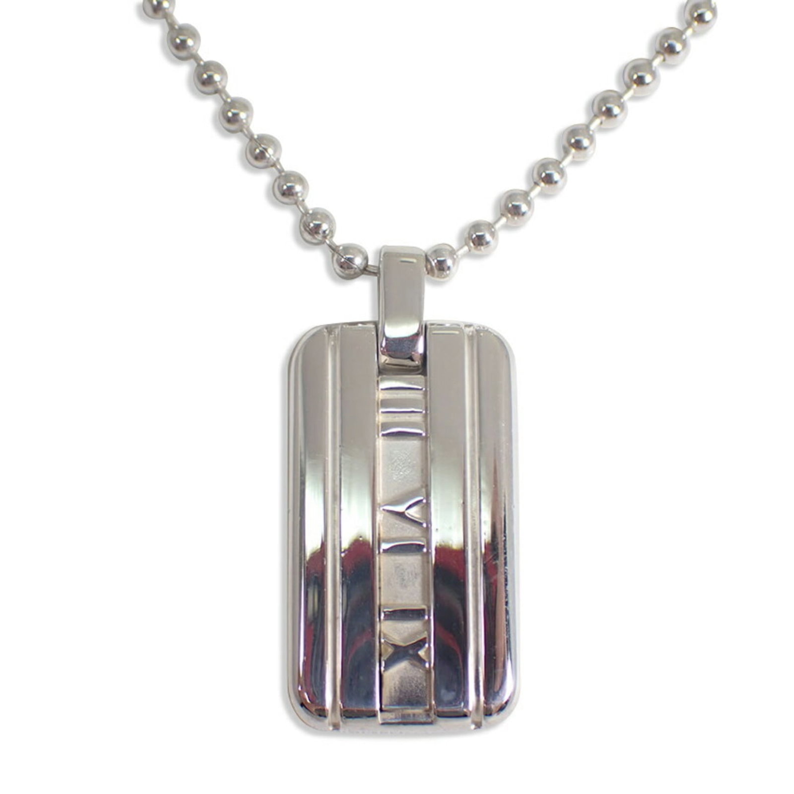 Atlas Pendant Necklace By Tiffany Co: Atlas Pendant Necklace By Tiffany Co Item Specifics: Brand: Tiffany Necklace Type: Necklace Pendant Type: Pendant Gender: Women,Men Material: Sterling silver 925 Neck Circumference: 41 cm / 16.14'' Pe