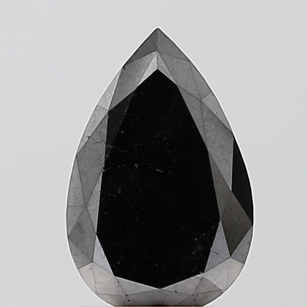 Pear 1.85ct Black VVS2 - Loose Natural Diamond: Pear 1.85ct Black VVS2 - Loose Natural Diamond 1.85ct Black VVS2 - A rare and exceptional natural diamond, boasting an EX polish and symmetry, with a high level of clarity evident in its VVS2 certific