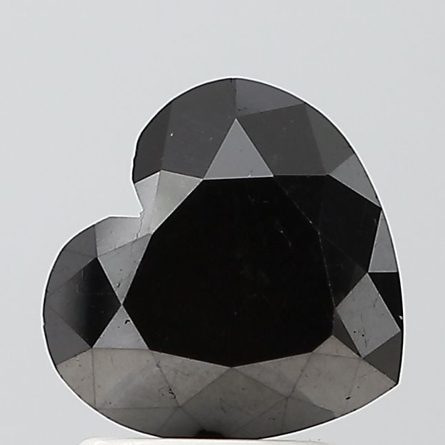 Heart 2.43ct Black VVS2 - Loose Natural Diamond: Heart 2.43ct Black VVS2 - Loose Natural Diamond 2.43ct black diamond with exceptional clarity and polish, showcasing its natural beauty in the VVS2 cut. Measuring 7.72L x 8.15W x 4.88H, this loose gem