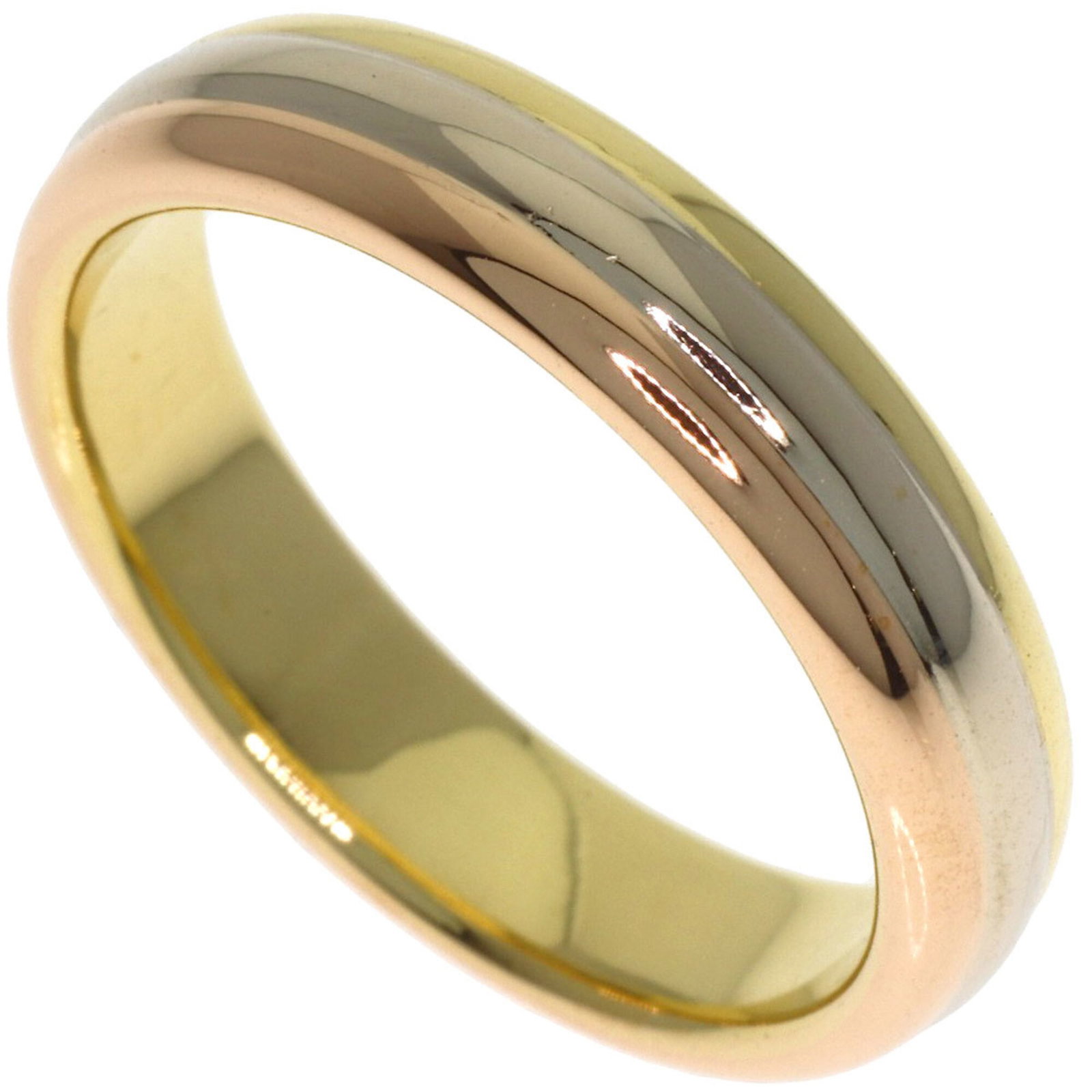 Pink Gold Cartier Yellow Ring Band Gold (18K) White: Pink Gold Cartier Yellow Ring Band Gold (18K) White Pink gold Cartier Yellow Ring Band Gold (18K) White features an elegant design with pink gold (18K), white gold (18K), and yellow gold (18K) materia